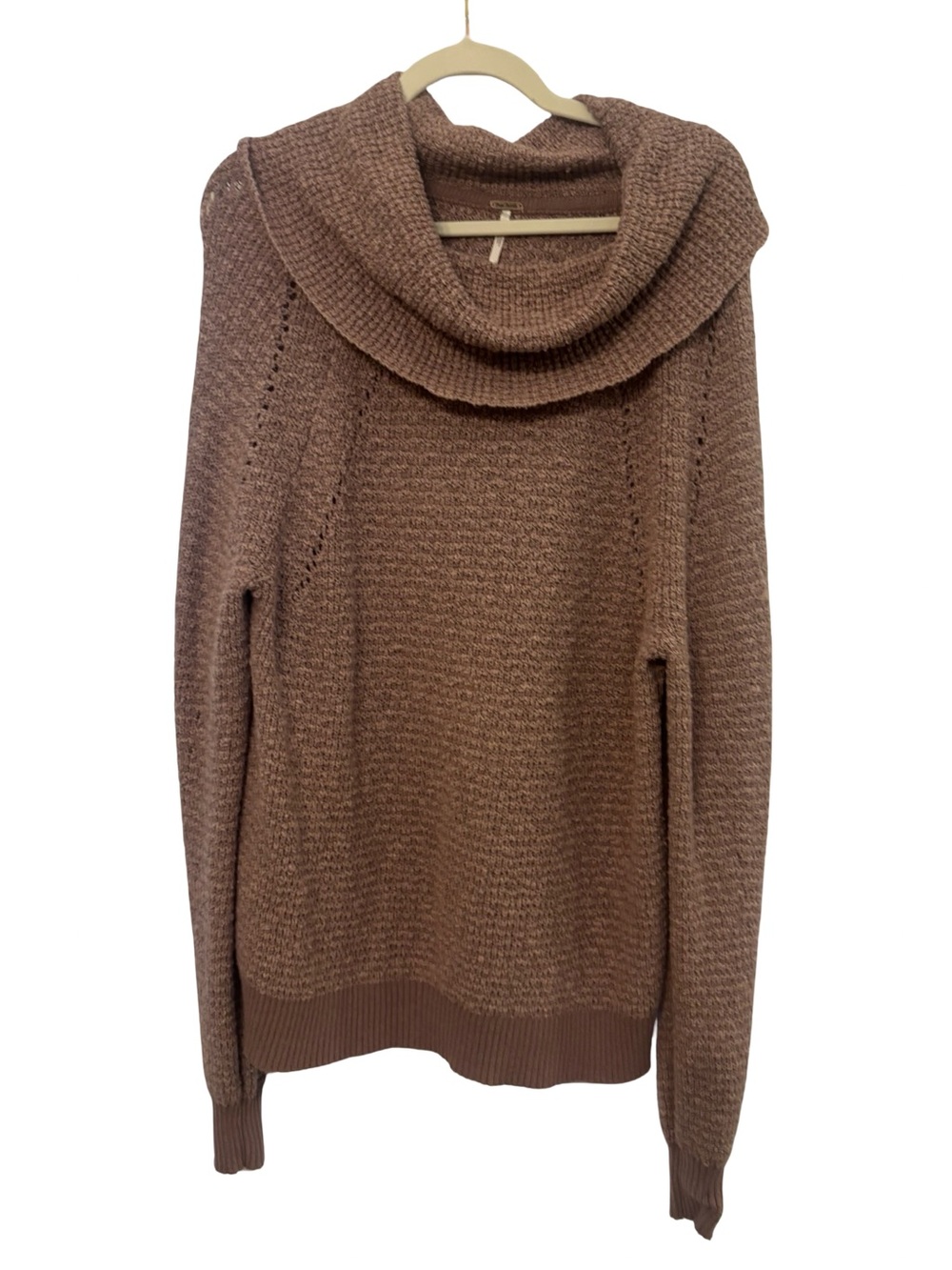 Free People Maeve Cowl Neck Minimalist Cozy Sweater Long Sleeve Small P